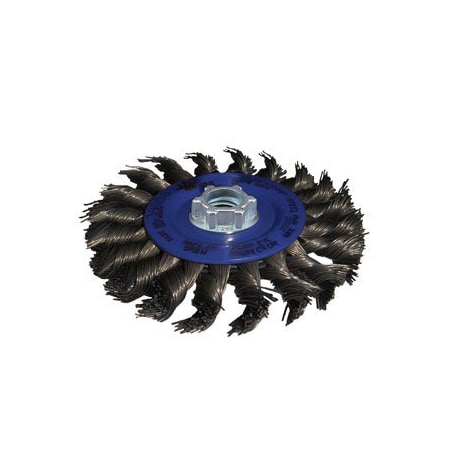 Jaz Twist Knot Wire Wheel Brush, 4-1/2", 20 Knots, .020", Stainless Steel 78082